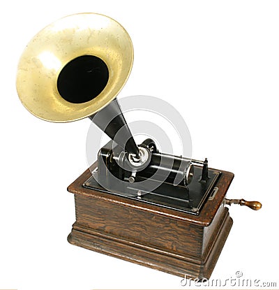 Vintage phonograph Stock Photo