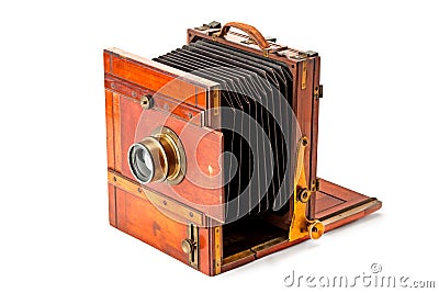 Vintage photo-camera Stock Photo