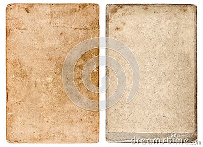 Vintage photo cardboard. Grunge used paper background Stock Photo