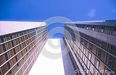 Vintage photo circa 1960s, skyscraper in Sydney Australia. Stock Photo