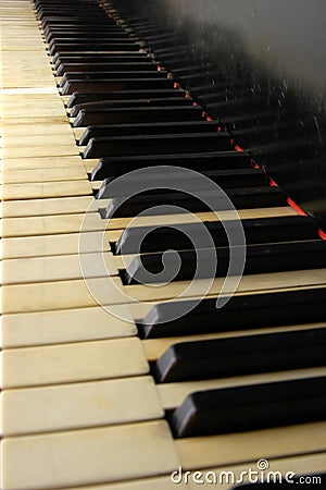 Vintage piano Stock Photo