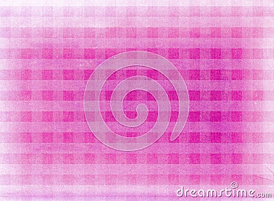 Vintage pink chequered fabric background Stock Photo