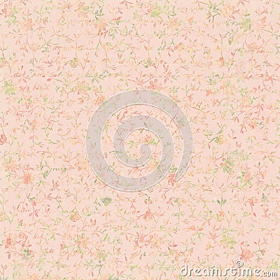 Vintage pink grungy faded Shabby chic abstract floral background Stock Photo