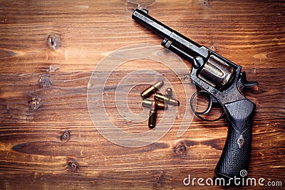 Vintage pistols Stock Photo