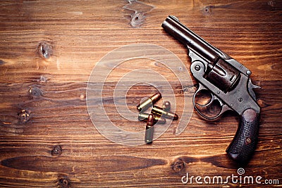 Vintage pistols Stock Photo