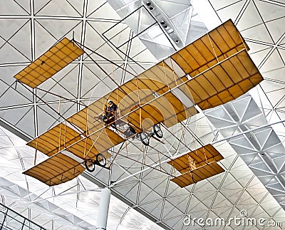 Vintage plane at Hong Kong, China Stock Photo