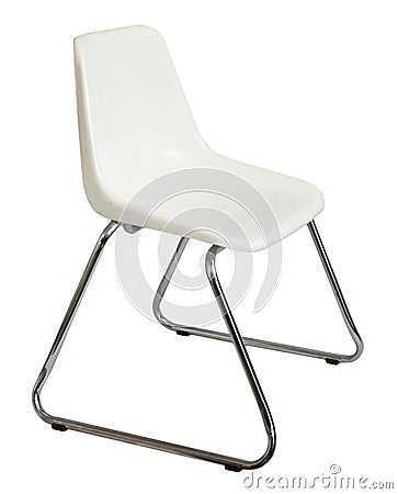 Vintage plastic chair. Stock Photo