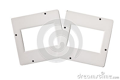 Vintage plastic slides Stock Photo