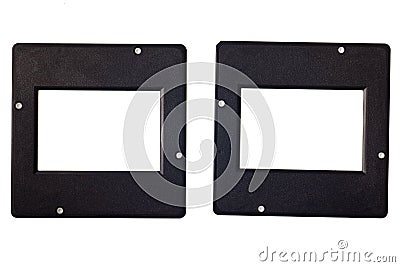 Vintage plastic slides Stock Photo