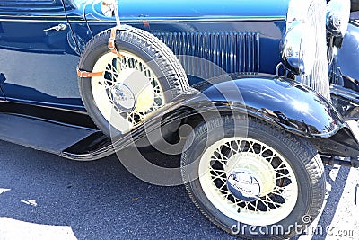 Vintage Plymouth car Editorial Stock Photo