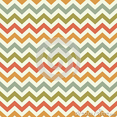 Vintage popular zigzag chevron pattern Vector Illustration