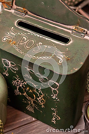 Vintage postbox Stock Photo