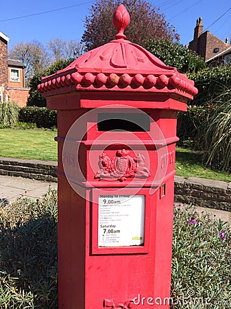 Vintage postbox Editorial Stock Photo