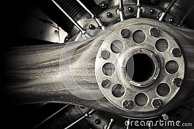 Vintage propeller Stock Photo