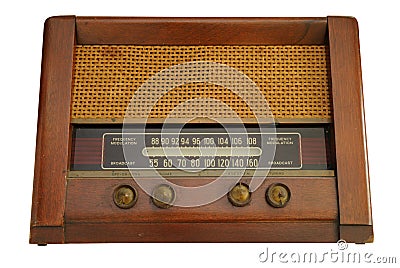 Vintage radio Stock Photo