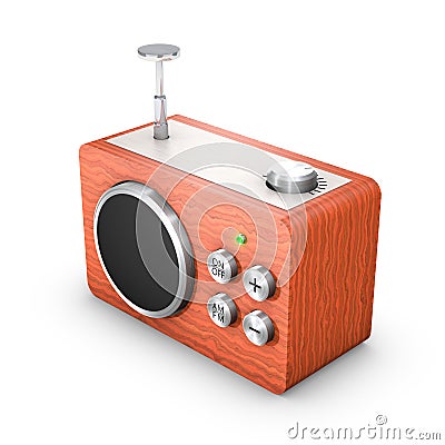 Vintage radio receiver Stock Photo