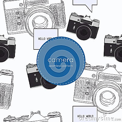 Vintage rangefinder film Vector Illustration