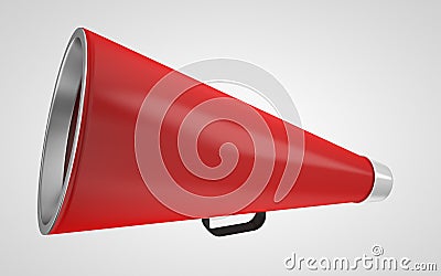 Vintage red megaphone Stock Photo