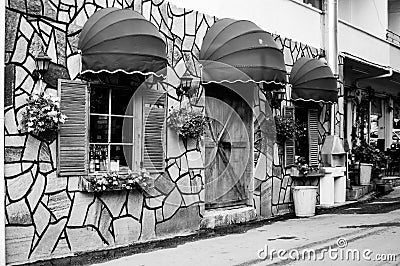 Vintage Restaurant Editorial Stock Photo