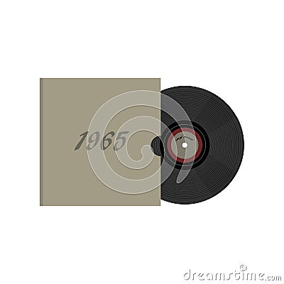 Vintage retro 80`s vinyl record. Nostalgia 80s Stock Photo