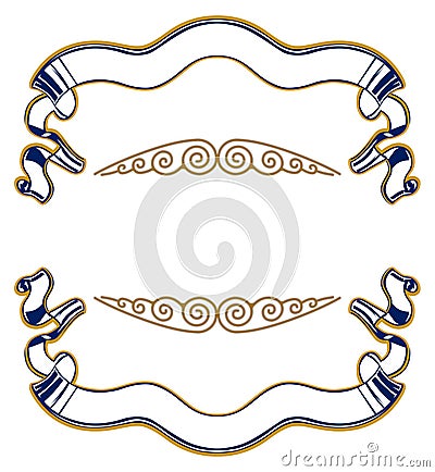 Vintage ribbon emblem Vector Illustration