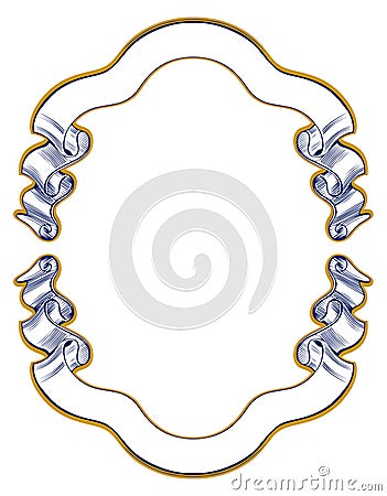 Vintage ribbon emblem Vector Illustration