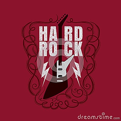 vintage rock and roll typograpic for t-shirt ,tee designe,poster,flyer,vector illustration Vector Illustration