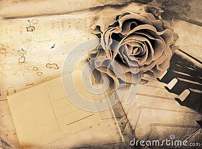 Vintage romantic background Stock Photo