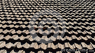 Vintage roof tiling Stock Photo