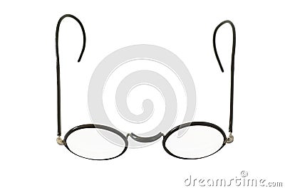 Vintage round eyeglasses Stock Photo