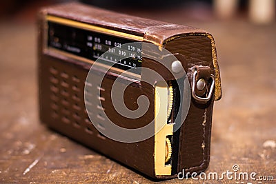 Vintage Russian transistor radio Editorial Stock Photo
