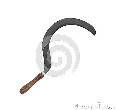 Vintage rusty grain sickle Stock Photo