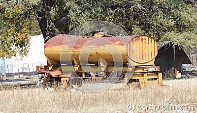 Vintage rusty tanker truck Editorial Stock Photo