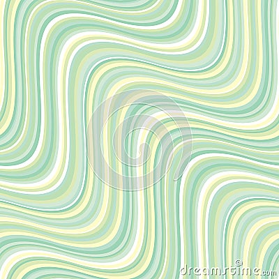 Vintage 60s style pale green stripes pattern Vector Illustration