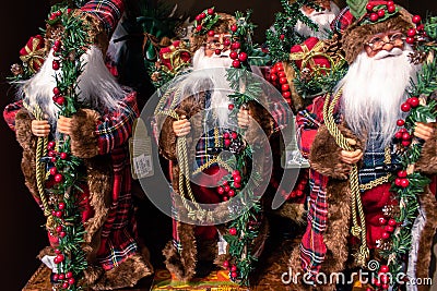 Vintage Santa Claus at store in Sea World at International Drive Editorial Stock Photo