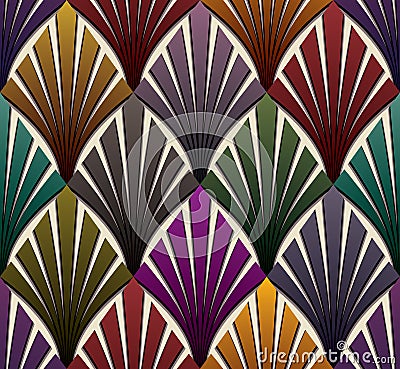Vintage seamless pattern. Vector Illustration
