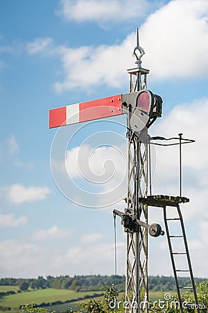 Vintage semaphore signal Stock Photo