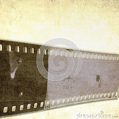 Vintage sepia textured film strip frame or background Stock Photo