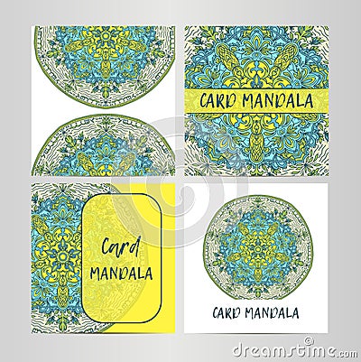 Vintage set decorative elements. Card or invitation, hand drawn background. Oriental pattern, illustration. Islam, Arabic I Cartoon Illustration