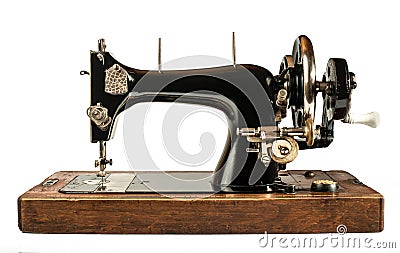 Vintage sewing machine Stock Photo