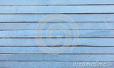 Vintage sky blue vertical wooden boards. Front view with copy space Stock Photo