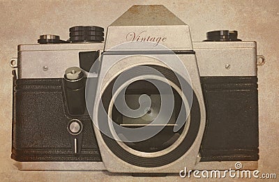 Vintage slr camera body Stock Photo