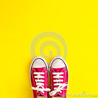 Vintage sneaker shoes Stock Photo