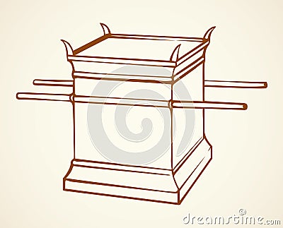 Altar. Vector drawing Vector Illustration