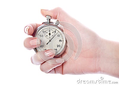 Vintage sport timer stop watch Stock Photo