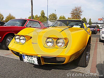 Vintage Sports Car Editorial Stock Photo