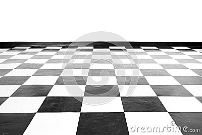 Vintage square black and white floor Stock Photo