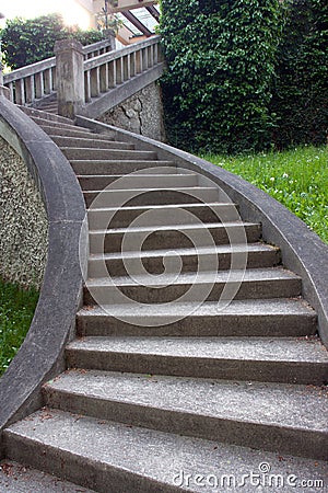 Vintage stairs of stone Stock Photo
