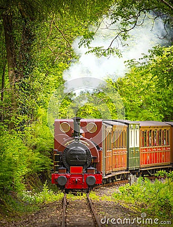 Vintage steam train Stock Photo