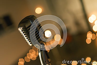 Vintage studio mic Stock Photo